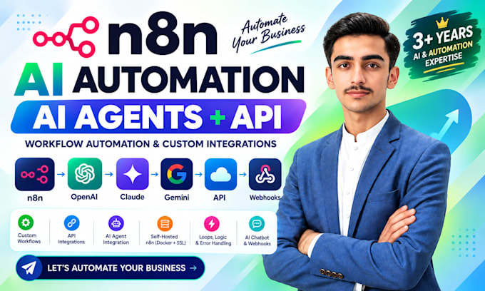 build n8n ai agent workflow automation and custom API integrations