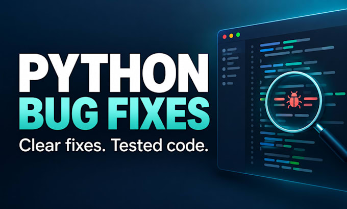 fix and debug your python script with a clear explanation