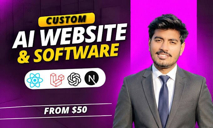 build ai website, ai software and full stack web app