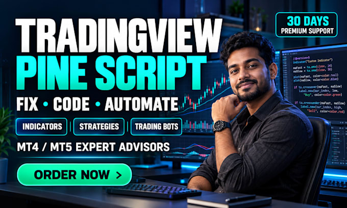 fix code tradingview indicator strategy pinescript trading bot algo advisors