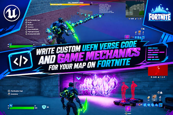 write custom uefn verse code and game mechanics for your map on fortnite