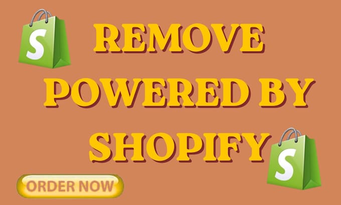 remove powered by shopify from your store footer