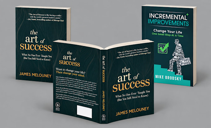 design self help book cover, personal development cover and mindset book cover