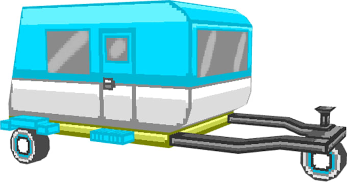 create low poly vehicles, characters, or props in blockbench