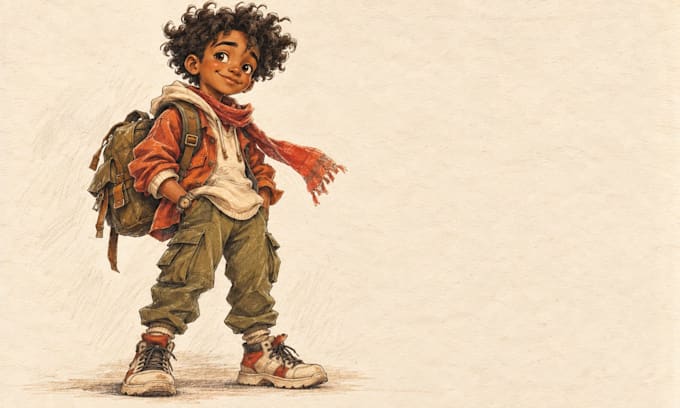 draw custom character design and character illustration