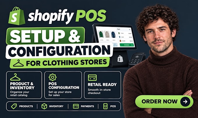 set up and configure shopify pos for your clothing store