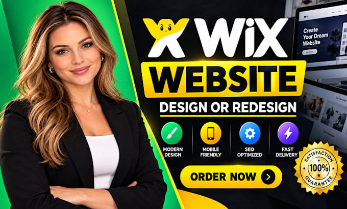 create wix website design, redesign wix website