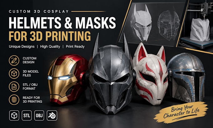 prepare and optimize your cosplay 3d model for 3d printing