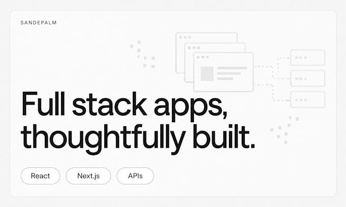 build or fix your full stack web app with react and nextjs