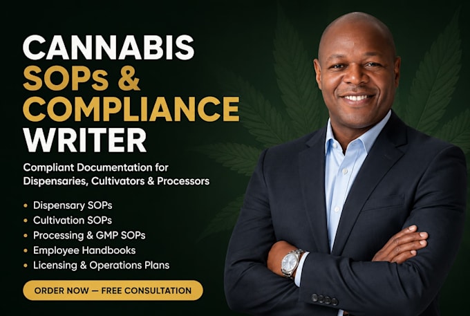 write cannabis sops for dispensary cultivation and licensing