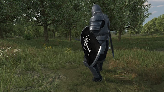 create custom armor, weapons, helmet, rig model for bannerlord, skyrim, ck3 mod