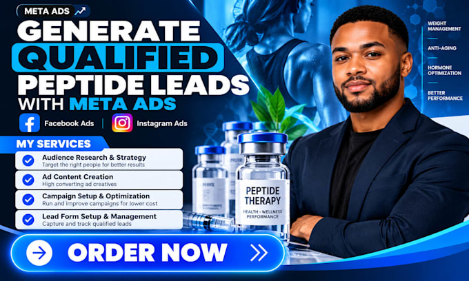 generate qualified peptide leads with meta ads