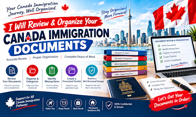 review and organize your canada immigration documents