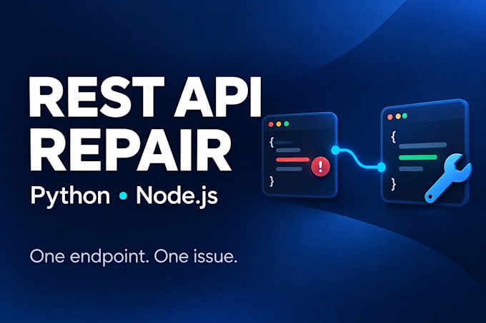 fix one rest API integration issue in python or node js