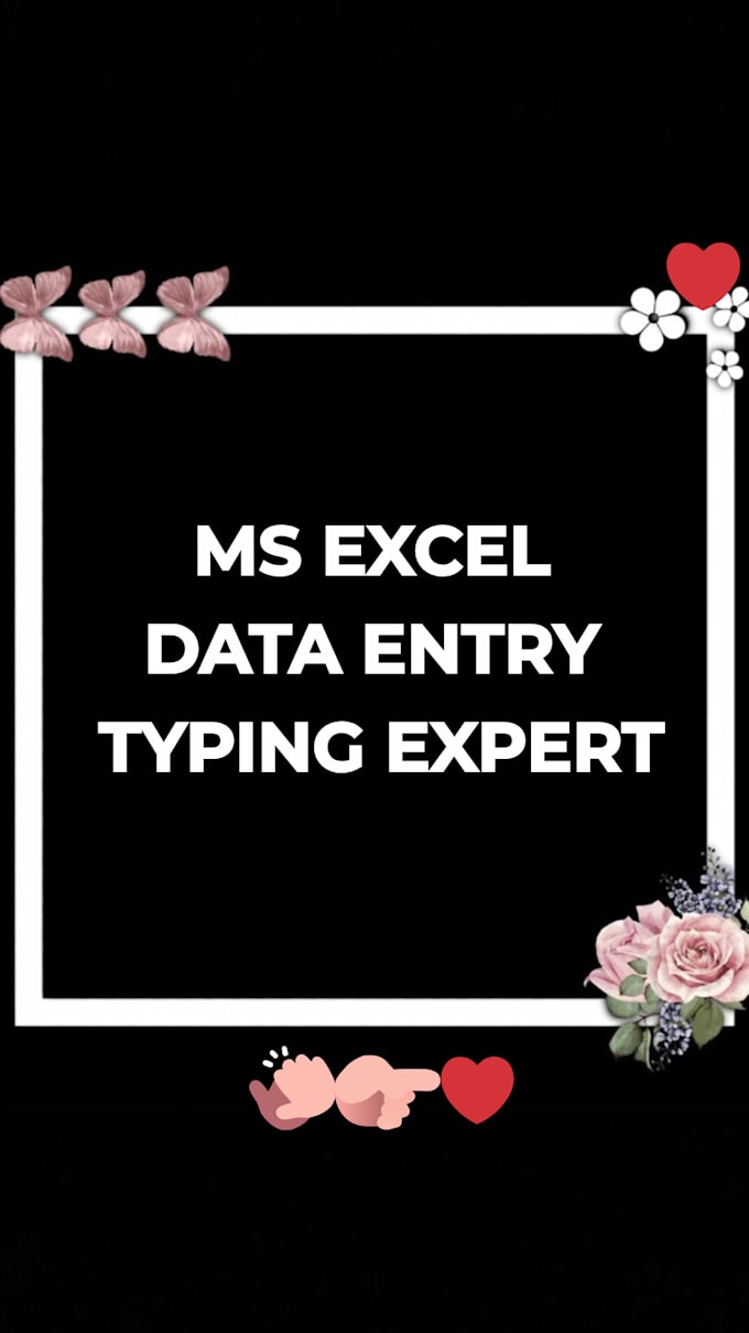 do accurate data entry ms excel,  typing and web research