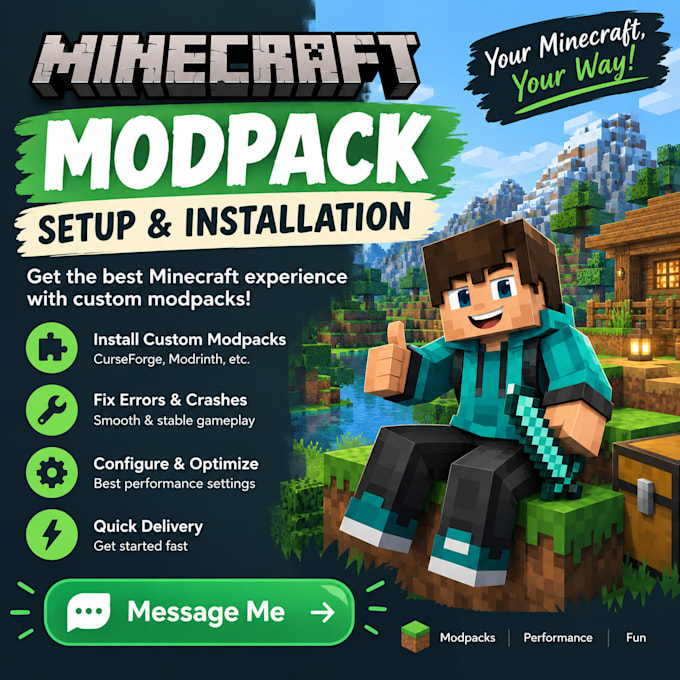 create fix optimize minecraft modpack, dayz mod, modpack developer, forge fabric