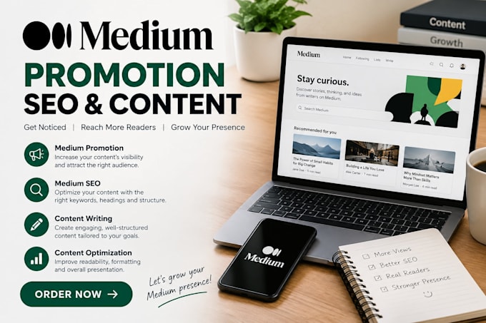 do medium promotion, medium SEO, medium article
