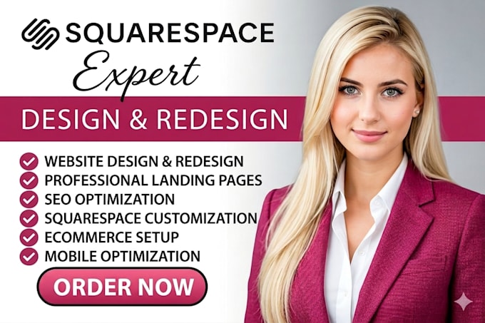 build custom squarespace website development, squarespace design and redesign