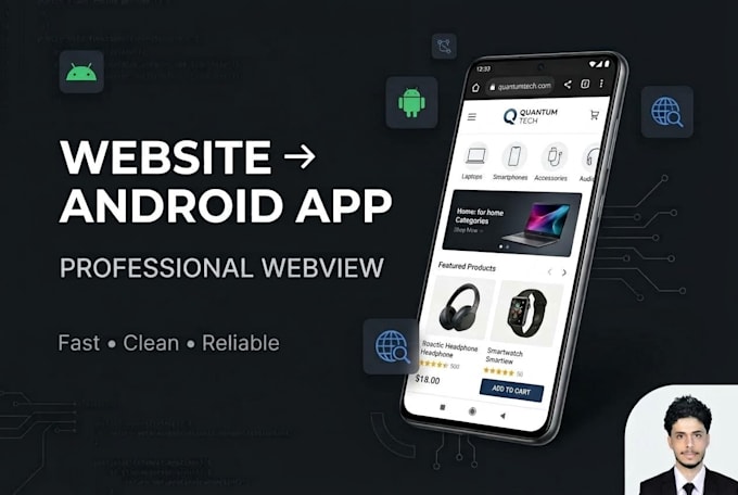 convert your website into a professional android webview app