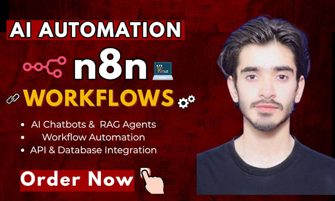 build n8n ai agent, rag chatbot and workflow automation