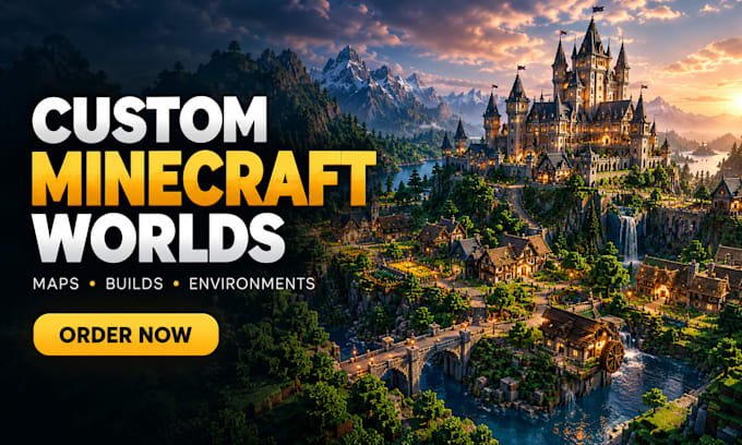 build a custom minecraft map, world, or environment