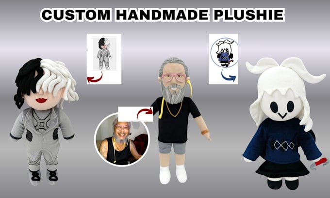 create stuffed animal handmade custom plush toy crochet pattern plushie