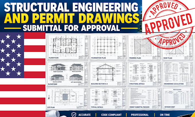 structural engineering and permit drawings engineer stamp north carolina ohio mn