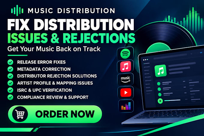 fix distrokid tunecore music distribution issues and resolve release rejections