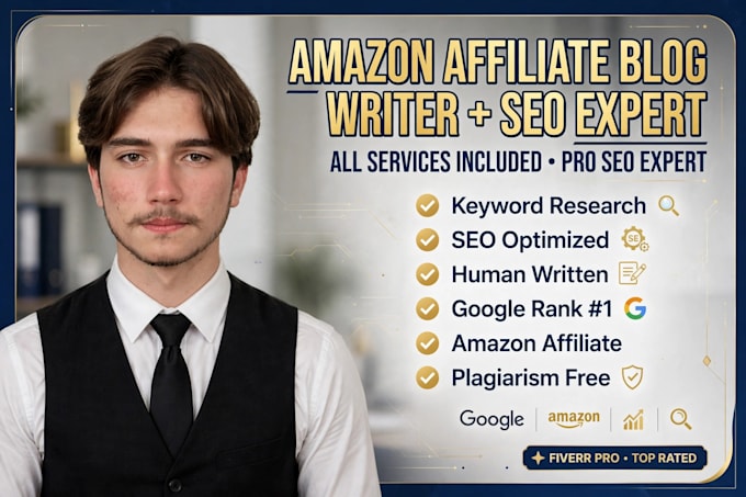 write seo amazon affiliate blogs and reviews