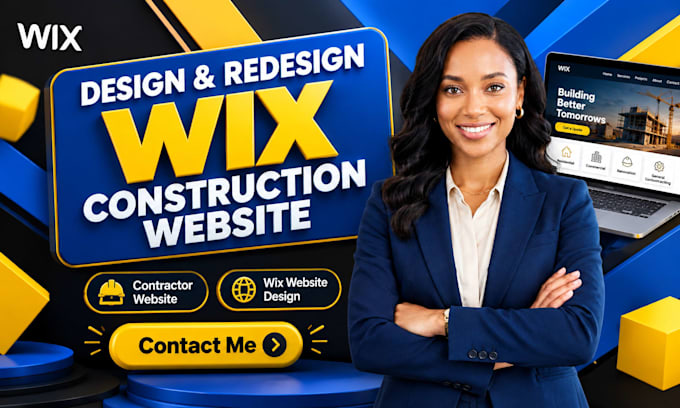 design wix construction website redesign wix contractor website