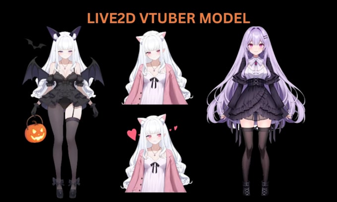 create and rig anime live2d vtuber model 2d vtuber live 2d vtuber model rigging