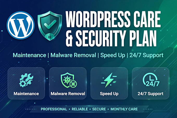 do wordpress website maintenance updates and security care plan