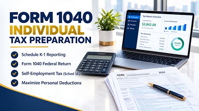 prepare form 1040, file schedule k1 partnership tax return