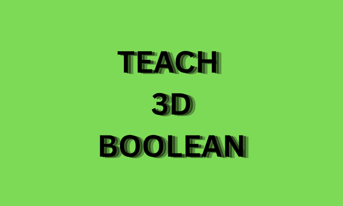 teach you 3d boolean in blender