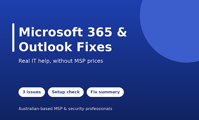fix microsoft 365, outlook, teams and office 365 email issues fast