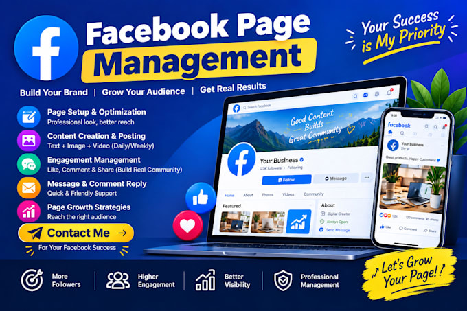 do professional facebook page management and marketing