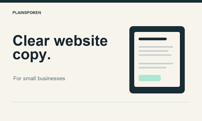 write clear website copy for your small business