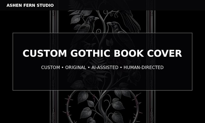 design a gothic dark fantasy book cover