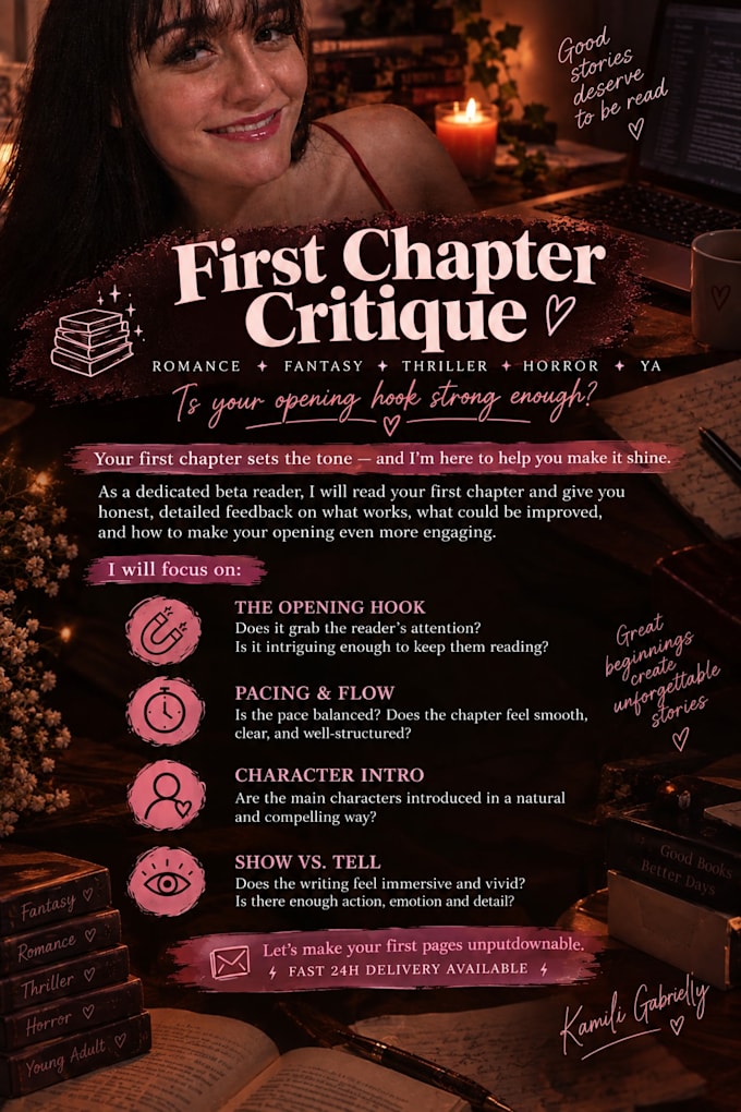 beta read your first chapter and give honest reader feedback