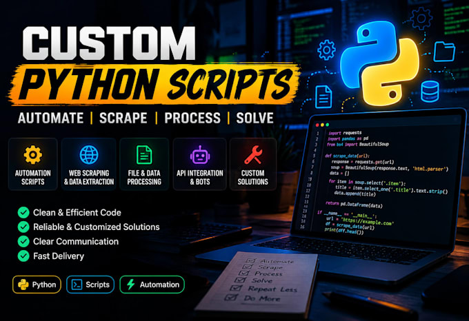 write python scripts for automation and simple tasks