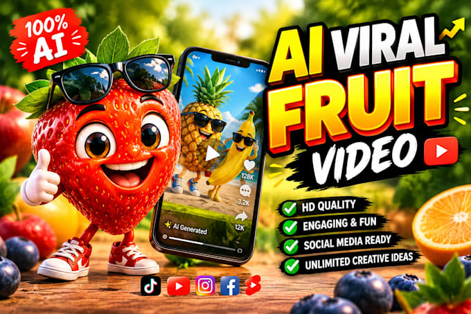 create viral ai talking object and ai fruit animation shorts
