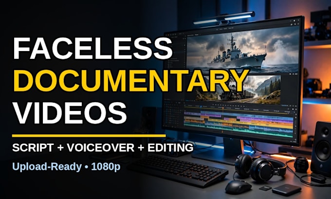 be your faceless video editor for youtube automation videos
