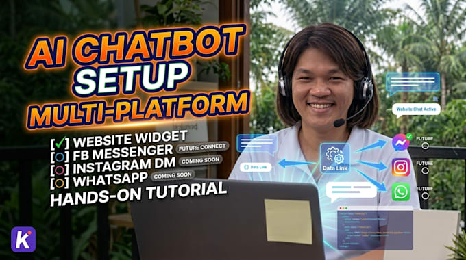 provide a 1 on 1 guided ai chatbot setup for your website