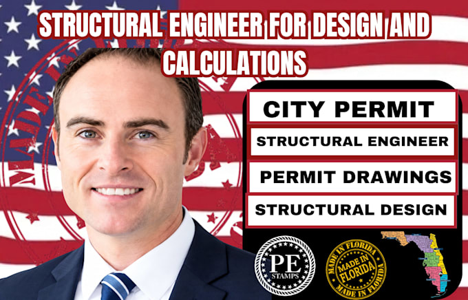 be your florida civil and structure engineer for design calculation and approval