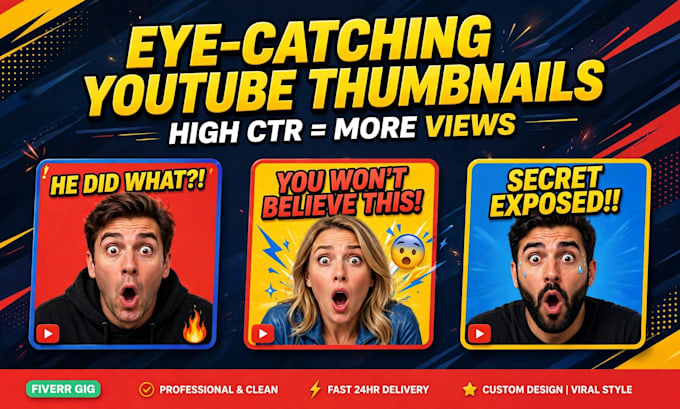 design eye catching youtube thumbnail designs