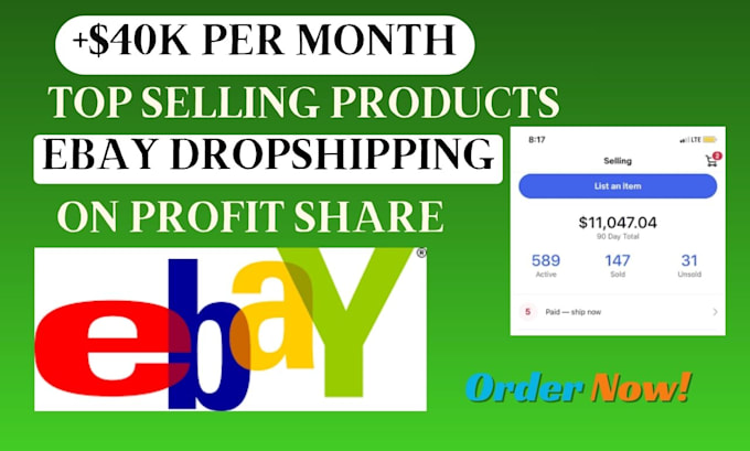 do ebay dropshipping on profit share