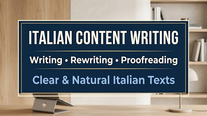 write and improve italian texts