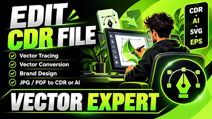 edit, convert and recreate vector files in coreldraw