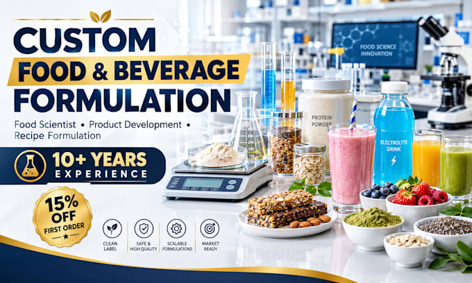 formulate custom food and beverage formulation as a food scientist