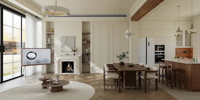 create 3d models and renderings for interior and commercial spaces
